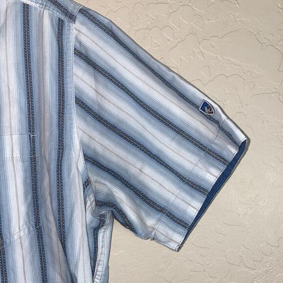 Kuhl striped short sleeve button front shirt - Picture 3 of 10
